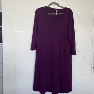 Zenana Premium Large plum purple dress